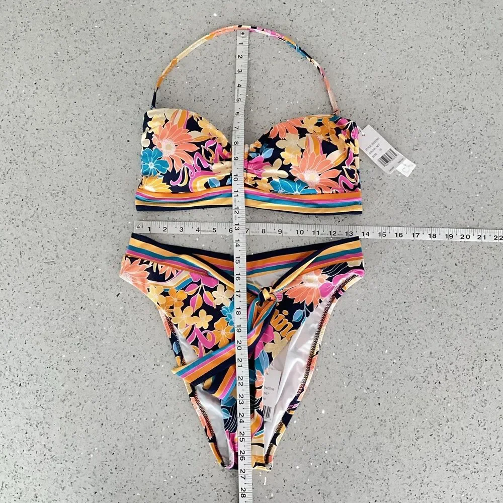Sunshine 79 Two Piece Bandeau Swim Suit In Love Swirl 10